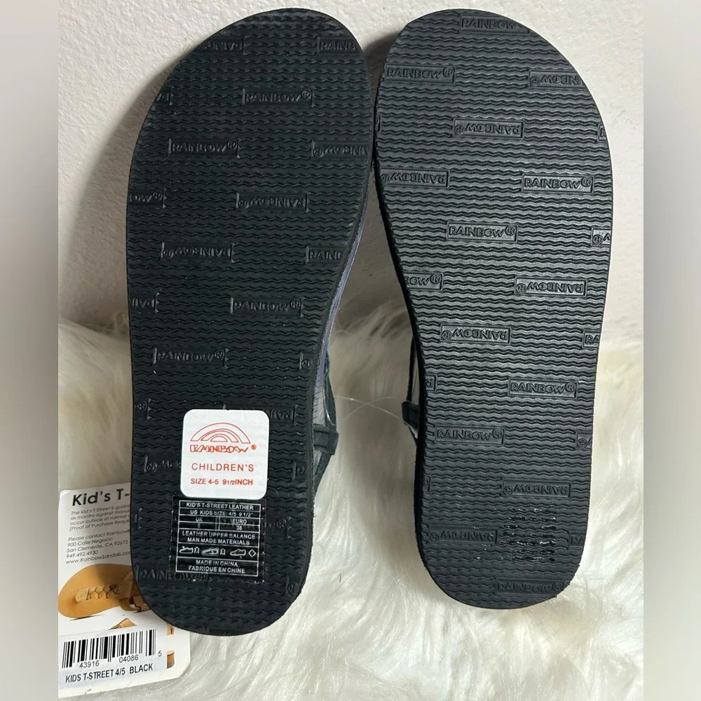 Rainbow Girls  Sandals T-Street Black Size 4-5